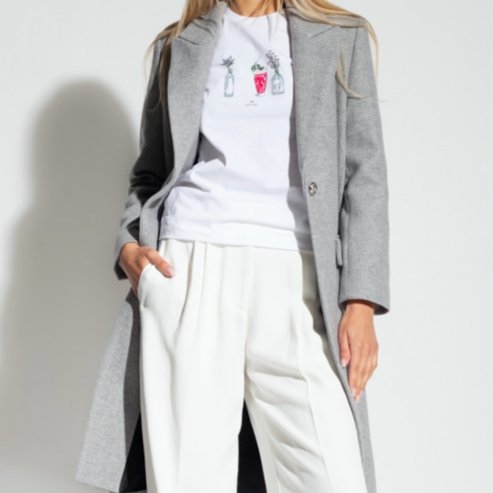 Zadig and Voltaire Gray ‘Monarque’ Wool Blend Coat Size Large NEW with Tags - Picture 16 of 16